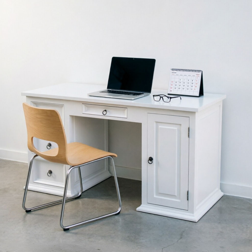 white Side table